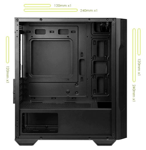 MSI MAG FORGE M100A D60 600W 80+ 4x12CM ARGB FAN mATX KASA